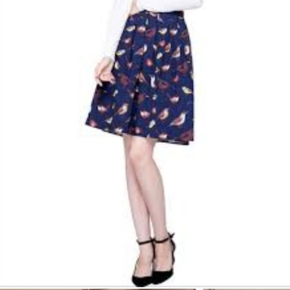 Grace Karen Novelty Bird Print Retro Swing Sz XL - Picture 1 of 5